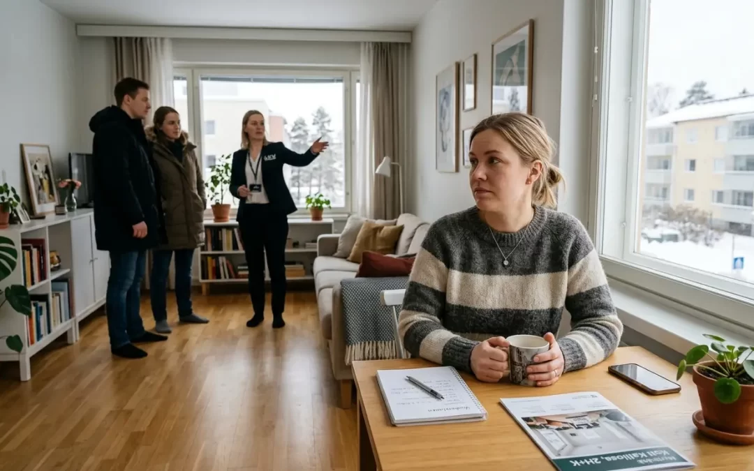 Vuokralainen asunnossa myyntihetkellä